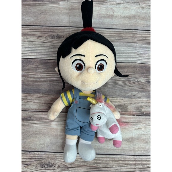 Universal Studios Despicable Me Two Agnes Plush Doll 17 Inches W/ Unicorn - Picture 1 of 7
